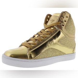 Pastry pop tart, glitter, gold shoes, like new used for a recital
